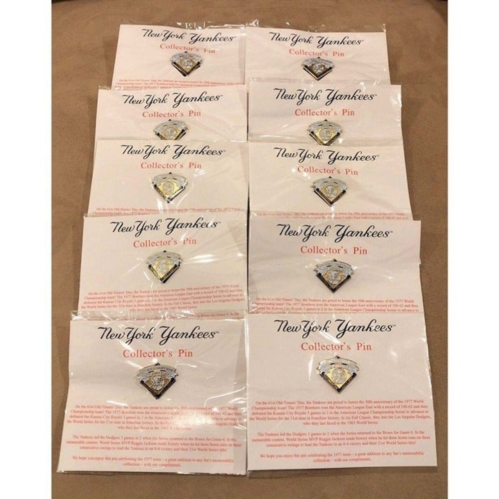 2007 New York Yankees Old Timers Day Pin 30th Anniversary Lot of 10 SGA